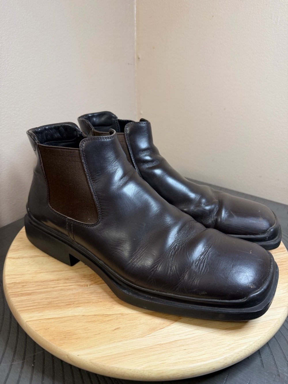 PRADA Men’s Chelsea Leather Boots